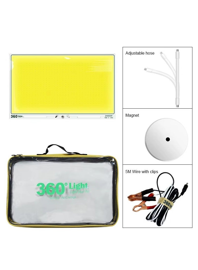 360 Light LED Light – Powerful & Versatile Up to 2500 Lumens, Illuminates Up to 82 Feet Waterproof, Portable, with Stand & Carry Case - Image 2